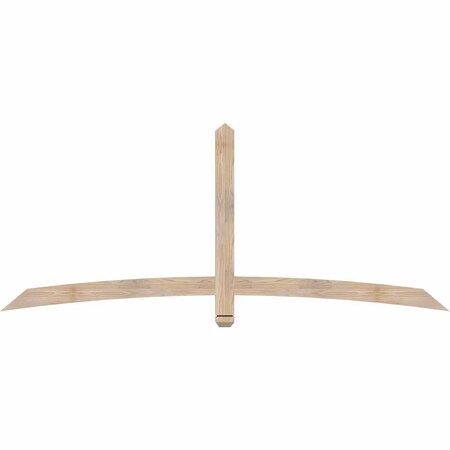 Ekena Millwork Bellingham Smooth Timber Gable Bracket, Douglas Fir, 84"W x 35"H x 1 1/2"D x 3 1/2"F, 10/12 Pitch GBW084X35X0204BEL00SDF